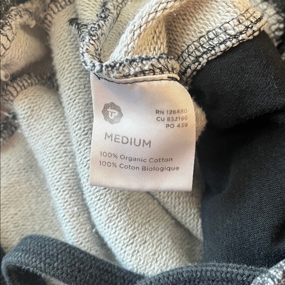 PACT Gray Heathered Organic Cotton Ankle Zip Joggers Sweatpants M - Picture 4 of 8